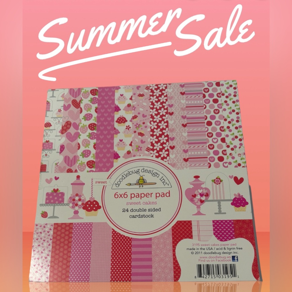 NEW Sweet Cakes 6x6 Paper Pad